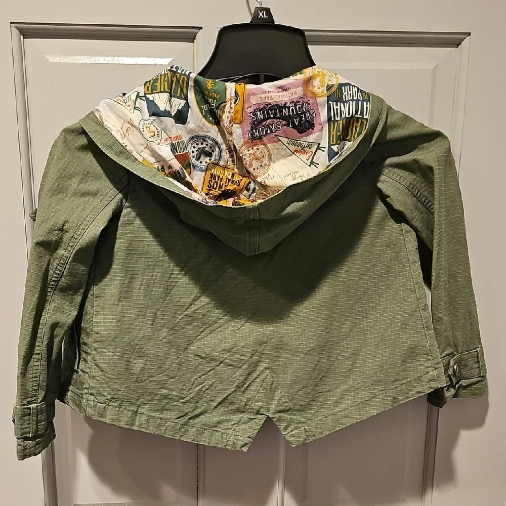 OshKosh B'gosh Olive Kids coat Hood Size 5t Outerwear Jacket National Parks